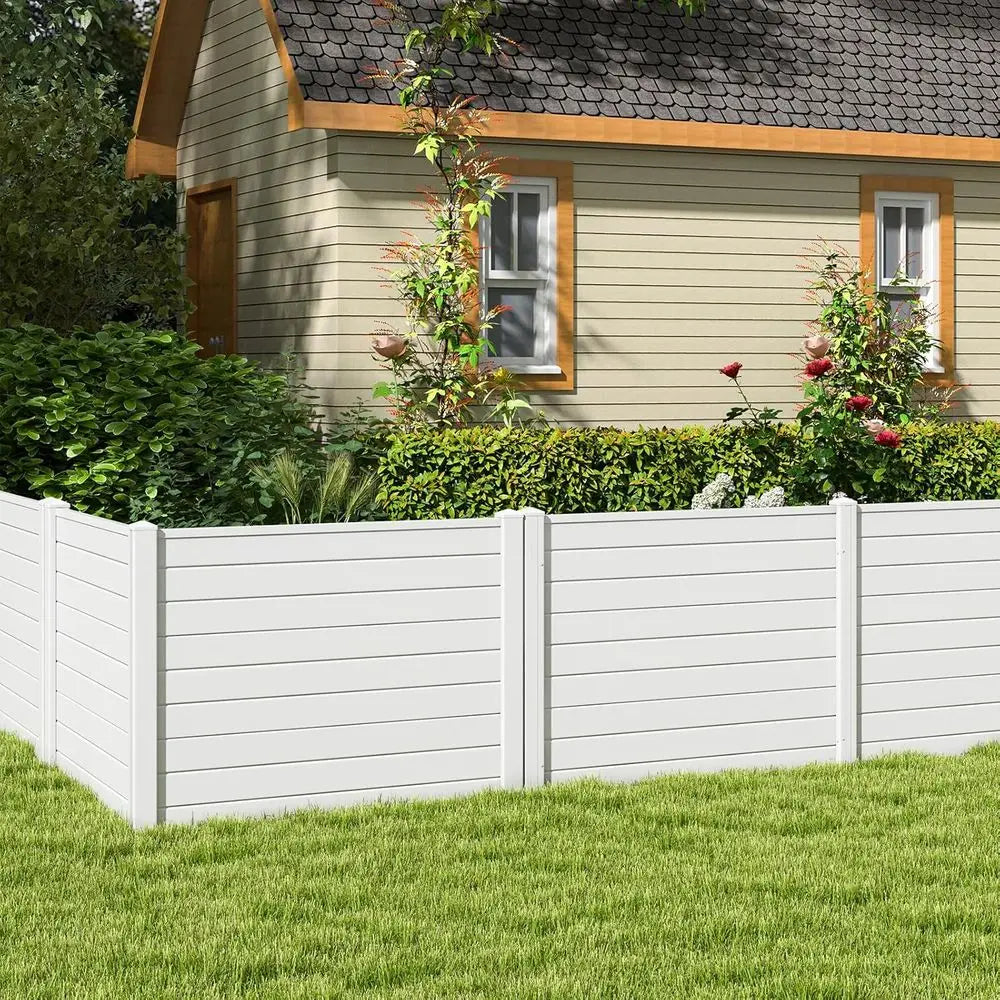 Outdoor Privacy Screen for 4 Panels, 48" L x 36" W Trash Cans, Pool Pumps, or AC Units, White