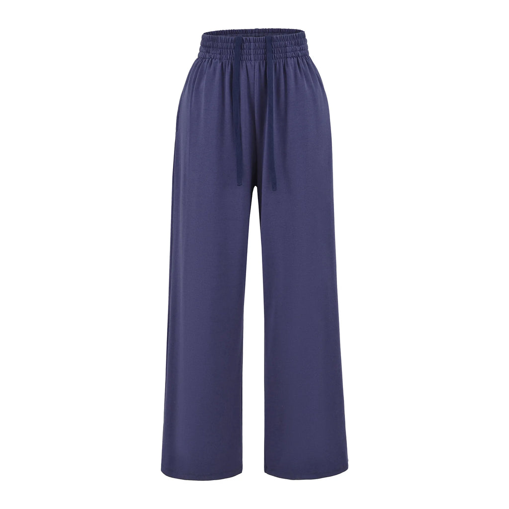 FigureFlattering Set Seductive Slimming T-Shirt Set Wide Leg High-Waisted Set Two-Piece Comfortable Chic Outfit For Women